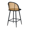 Oikiture Velvet Dining Chair - Black