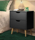 Oikiture Bedside Table - 2-Drawers