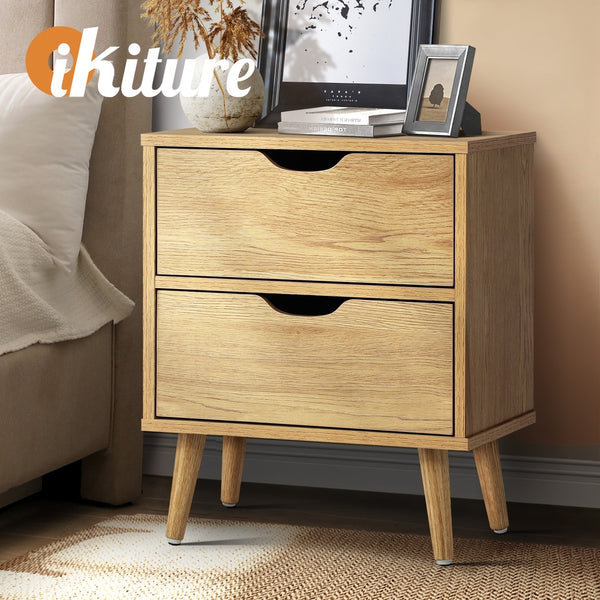 Oikiture Bedside Table - 2-Drawers