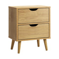 Oikiture Bedside Table - 2-Drawers