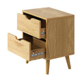 Oikiture Bedside Table - 2-Drawers