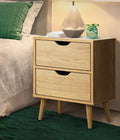 Oikiture Bedside Table - 2-Drawers