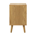 Oikiture 2-Drawer Bedside Table - Natural