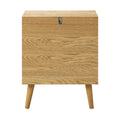 Oikiture 2-Drawer Bedside Table - Natural
