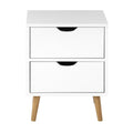 Oikiture Bedside Table - 2-Drawers