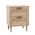 Oikiture Nightstand Bedside Table 2 Drawers
