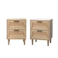 Oikiture Nightstand Bedside Table 2 Drawers