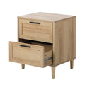 Oikiture Nightstand Bedside Table 2 Drawers