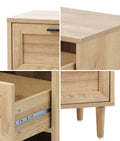 Oikiture Nightstand Bedside Table 2 Drawers