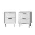 Oikiture Nightstand Bedside Table 2 Drawers