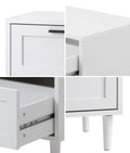 Oikiture Nightstand Bedside Table 2 Drawers