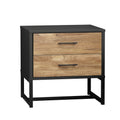 Oikiture Bedside Table - 2-Drawer - Storage