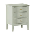 Oikiture Bedside Table - 3-Drawers