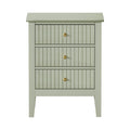 Oikiture Bedside Table - 3-Drawers