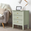 Oikiture Bedside Table 3 Drawers
