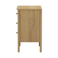 Oikiture Bedside Table - 3-Drawers