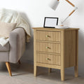 Oikiture Bedside Table - 3-Drawers