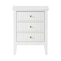 Oikiture Bedside Table - 3-Drawers