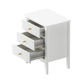 Oikiture Bedside Table - 3-Drawers