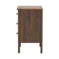 Oikiture Bedside Table 3 Drawers