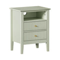 Oikiture Bedside Table - 2-Drawer - Storage