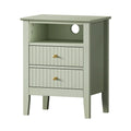 Oikiture Bedside Table - 2-Drawer - Storage