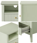 Oikiture Bedside Table - 2-Drawer - Storage