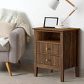 Oikiture Bedside Table - 2-Drawer - Storage