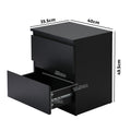 Oikiture Bedside Table - 2-Drawer - Storage - Puri