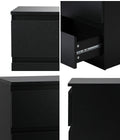 Oikiture Bedside Table - 2-Drawer - Storage - Puri