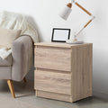 Oikiture Bedside Table - 2-Drawer - Storage - Puri