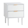 Oikiture Bedside Table - 2-Drawer - Storage - Puri