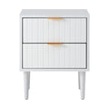 Oikiture Bedside Table - 2-Drawer - Storage - Puri