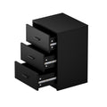 Oikiture Bedside Table - 3-Drawer - Storage - Sunne