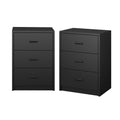 Oikiture Bedside Table - 3-Drawer - Storage - Sunne