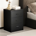 Oikiture Bedside Table - 3-Drawer - Storage - Sunne