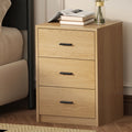 Oikiture Bedside Table - 3-Drawer - Sunne - Natural