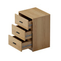 Oikiture Bedside Table - 3-Drawer - Storage - Sunne
