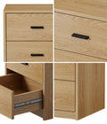Oikiture Bedside Table - 3-Drawer - Storage - Sunne