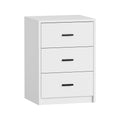 Oikiture Bedside Table - 3-Drawer - Storage - Sunne