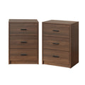 Oikiture Bedside Table - 3-Drawer - Storage - Sunne