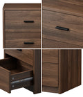 Oikiture Bedside Table - 3-Drawer - Storage - Sunne