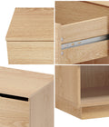 Oikiture Bedside Table - 1-Drawer