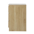 Oikiture Bedside Table - 3-Drawer - Natural