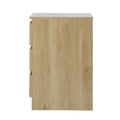 Oikiture Bedside Table - 3-Drawer - Natural