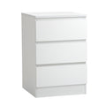 Oikiture Bedside Table - 3-Drawer - Storage