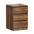 Oikiture Bedside Table - 3-Drawer - Storage