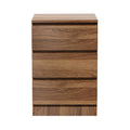 Oikiture Bedside Table - 3-Drawer - Storage