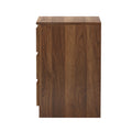 Oikiture Bedside Table - 3-Drawer - Storage