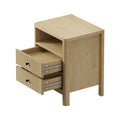 Oikiture Bedside Table - 2-Drawers